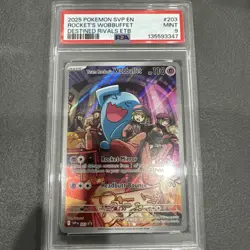 Team Rocket's Wobbuffet 203 Black Star Promo PSA 9 - Image 1