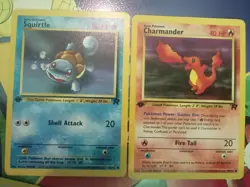Vintage Pokemon Team Rocket 1st Edition Lot Flareon Kadabra Squirtle Lot Of 14 - Image 3