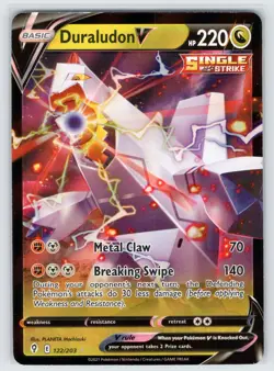 Duraludon V 122/203 Evolving Skies Holo V Rare Pokemon Holo LP - Image 2