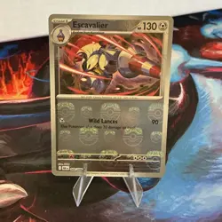Pokemon Escavalier 060/086 Sv: Black Bolt Master Ball Pattern Holo Eng 130HP - Image 1