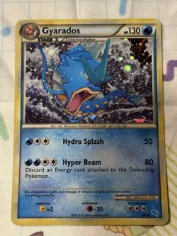 Pokemon TCG Gyarados 30/30 HGSS Trainer Kit: Gyarados & Raichu Holo (TWO SWIRLS) - Image 2
