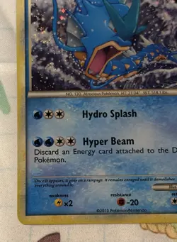 Pokemon TCG Gyarados 30/30 HGSS Trainer Kit: Gyarados & Raichu Holo (TWO SWIRLS) - Image 5