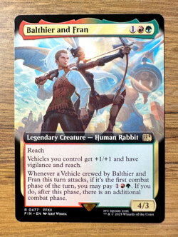 Magic MTG Final Fantasy Balthier and Fran #477 FIN *NON-FOIL* Extended Art Rare - Image 1