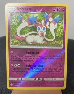 Sylveon 155/236 Rare Cosmic Eclipse Reverse Holo Pokemon TCG NM/M - Image 1