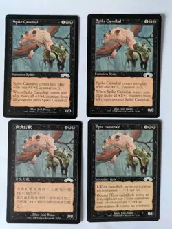 4 Spike Cannibal Exodus MTG NM Free shipping with tracking - Image 1