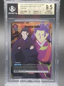 BGS 9.5 GEM MINT Union Arena: (Jujutsu Kaisen) Suguru Geto UE03BT/JJK-1-068 - Image 1