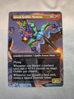 Green Goblin, Nemesis - Borderless Foil MTG Marvel's Spider-Man Eternal M/NM - Image 1