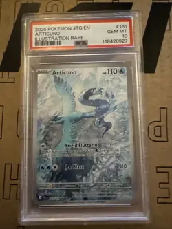 Pokemon TCG Articuno Card Journey Together 161/159 PSA 10 - Image 1