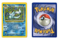 VAPOREON 12/64 NO SYMBOL HOLO RARE JUNGLE WOTC POKEMON CARD TCG LP - Image 1