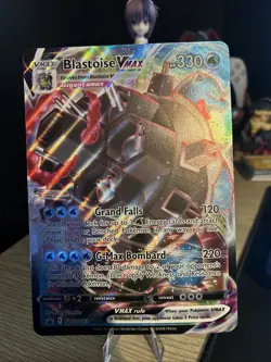 Blastoise VMAX SWSH103 Jumbo Holo Card Pokemon TCG - Image 1