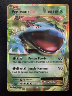 Venusaur EX Ultra Rare XY - Evolutions 1/108 Grass Holo Pokemon Card - Image 1