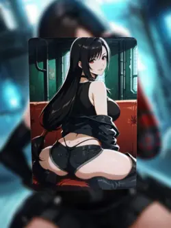 Tifa Lockhart Final Fantasy Anime Waifu Sexy Goddess Doujin Lewd Hentai Card - Image 1