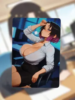 Elma Miss Kobayashi's Dragon Maid Anime Waifu Sexy Goddess Doujin Hentai Card - Image 1