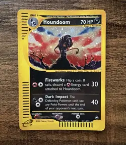 Pokemon Aquapolis Houndoom H11 2003 Card LP - Image 1
