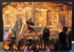 x1 Friendly Neighborhood - Art Series MTG Marvel's Spider-Man M/NM, 2/54 - Image 1