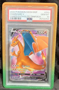 Charizard V SWSH050 SWSH: Sword & Shield Promo Cards Holo PSA 10 - Image 1