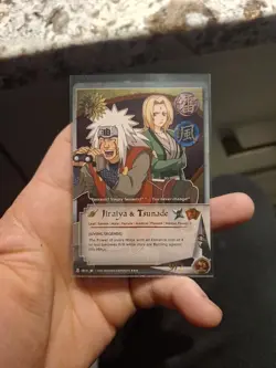 Jiraiya & Tsunade #014 FOIL Super Rare Naruto CCG NM - Image 1