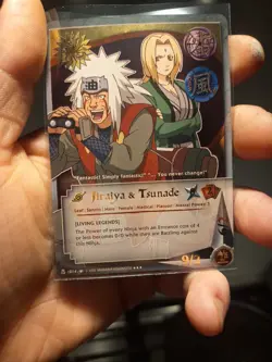 Jiraiya & Tsunade #014 FOIL Super Rare Naruto CCG NM - Image 2