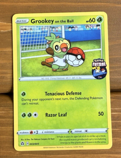 Grookey On the Ball Promo Card 003/005 Futsal Promo Pokemon TCG B - Image 1