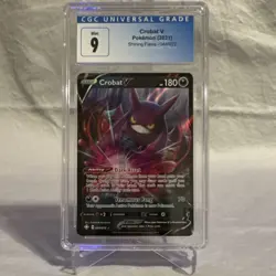 Pokemon Crobat V CGC 9 Shining Fates Ultra Rare Foil 044/072 180 HP TCG - Image 1