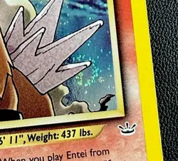 Entei 6/64 Neo Revelation Holo Foil Rare Unlimited 2001 Pokemon WoTC Swirl 🌀 MP - Image 3