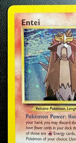 Entei 6/64 Neo Revelation Holo Foil Rare Unlimited 2001 Pokemon WoTC Swirl 🌀 MP - Image 4