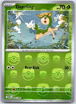Deerling (Master Ball Pattern) 006/086 Common White Flare Pokemon Holo Near Mint - Image 1