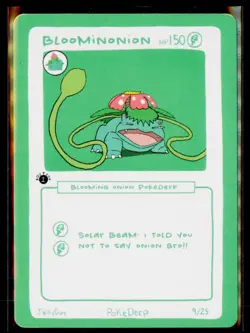 Bloominonion (Venusaur) 9/25 - 1st Edition Pokederp First Print Fan Art Pokemon! - Image 1