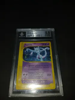 Pokemon BGS 5.5 Ex-Nm Wotc Mewtwo 2002 Expedition Holo # 20/165 Old Vintage - Image 2