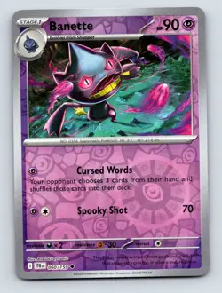 Banette - 060/159 Reverse Holo - Journey Together (SV09) - Pokemon NM/M - Image 1