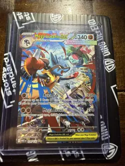 Pokemon Mega Lucario EX 179/132 ME01 Mega Evolution Holo Full Art - Image 1