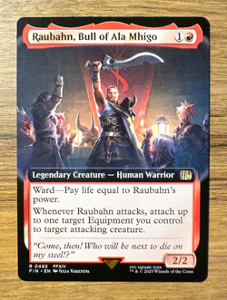 Magic MTG Final Fantasy Raubahn, Bull of Ala Mhigo #465 *NON-FOIL* Extended Art - Image 1