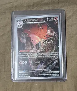 Pokemon Co. Volcarona 100/086 SV Black Bolt Illustration Rare Holo Eng 120HP - Image 1