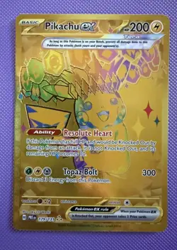 Pokemon TCG Pikachu ex 179/131 Prismatic Evolutions Hyper Rare | Near Mint - Image 2