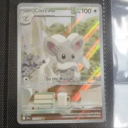 Pokemon TCG Cinccino #153/086 SV Black Bolt Illustration Rare Holo NM - Image 1