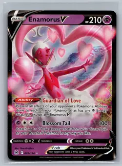 Enamorus V 082/196 Holo V Rare Lost Origin Pokemon Near Mint - Image 1