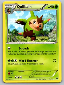 Quilladin 13/146 Uncommon XY Pokemon Lightly Played - Image 1