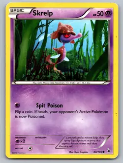 Skrelp 44/106 Common Flashfire Pokemon Lightly Played - Image 1