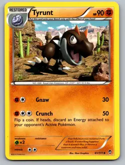 Tyrunt 61/111 Uncommon Furious Fists Pokemon Lightly Played - Image 1