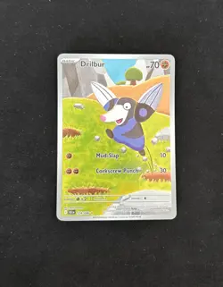 Drilbur Illustration Rare Pokemon TCG Black Bolt 124/086 NM - Image 1