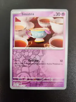 Pokemon TCG Sinistea 097/197 S&V Obsidian Flames Reverse Holo Common - Image 1