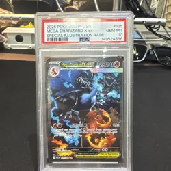2025 MEGA CHARIZARD X EX SIR PHANTASMAL FLAMES POKEMON PSA 10 GEM MINT #125 - Image 1