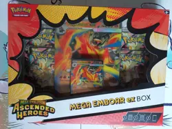 Pokemon TCG : MEGA EMBOAR ex BOX - NEW & SEALED - Image 1