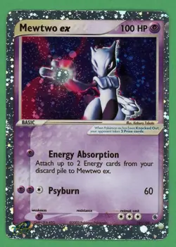 Mewtwo Ex Pokemon Ruby + Sapphire Holo Rare 101/109 - Image 1