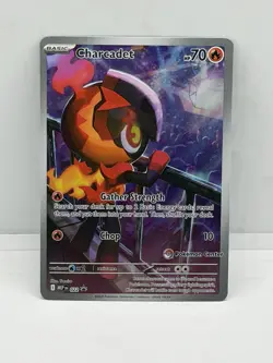 Charcadet MEP 022 Phantasmal Flames Pokemon Center Stamped Black Star Promo NM - Image 1