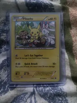 Pokemon Pikachu XY95 Black Star Promo Holo - Image 1