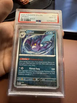 2024 Pokemon SFA Crobat Reverse Holo #029 PSA 10 Gem Mint - Image 1