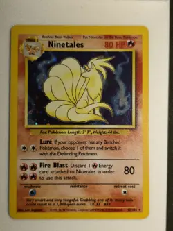 Pokemon TCG Ninetales Base Set 12/102 Holo 1999-2000 Wizards Base Set Copyright - Image 1