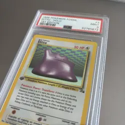 Ditto 1st Edition 1999 Pokemon Fossil 3/62 #3 PSA 9 Mint Holo WOTC - Image 4