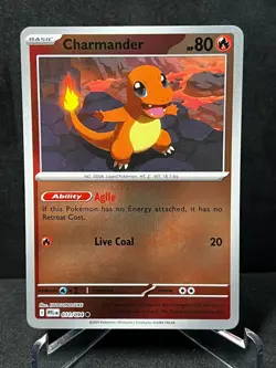 Pokemon Charmander 011/094 Phantasmal Flames Reverse Holo Near Mint - Image 1